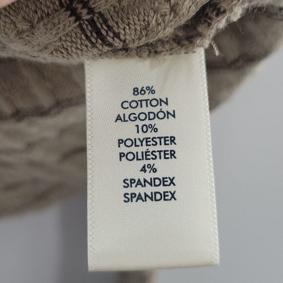 BKE Green Brown Eyelet Detail Long sleeve Top size Small - Picture 3 of 6